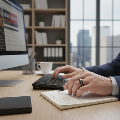 8mm Tungsten Ring Men Women Opal Koa Wood Rainbow Inlay