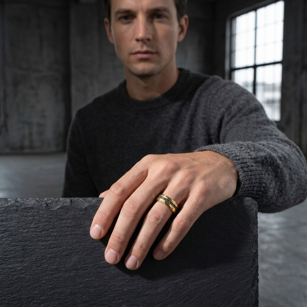 8mm men tungsten rings