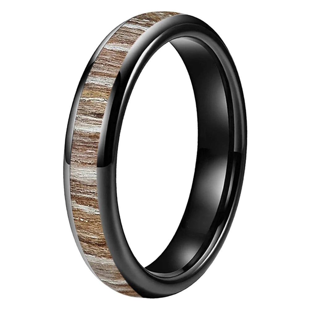 Tungsten Carbide Wood Ring