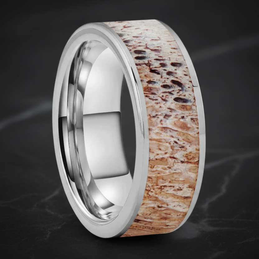 Abalone_and_Deer_Antler_Tungsten_Wedding_Band