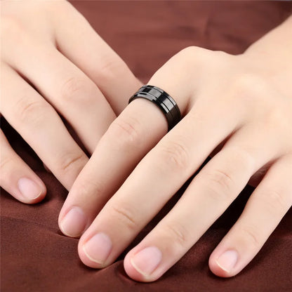 All Black Tungsten Ring