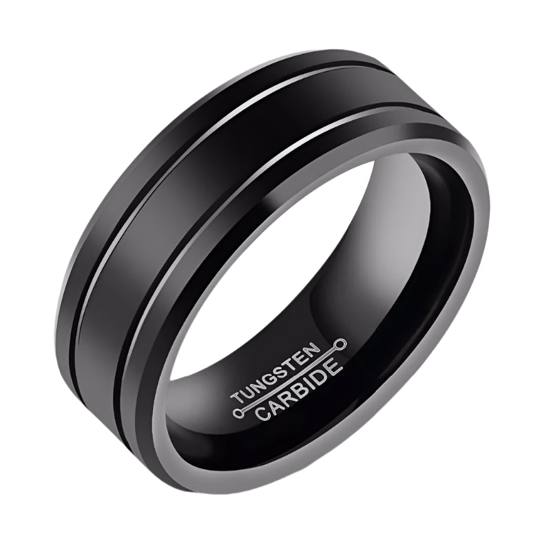 All Black Tungsten Ring