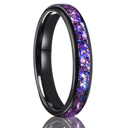Amethyst Tungsten Ring