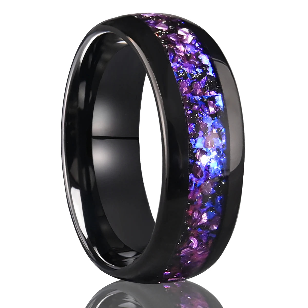 Amethyst Tungsten Ring