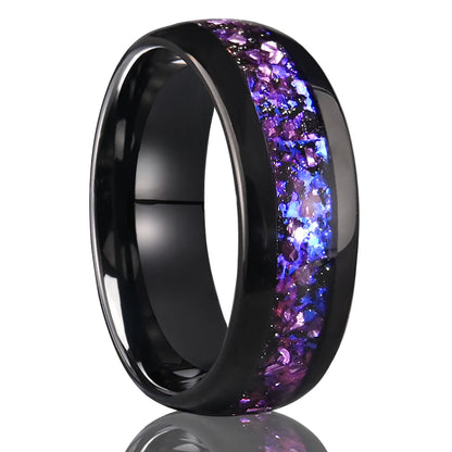 Amethyst Tungsten Ring