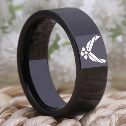 Army Air Force Design Tungsten Wedding Ring. 