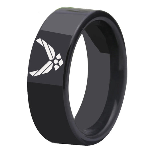 Army Air Force Design Tungsten Wedding Ring. 