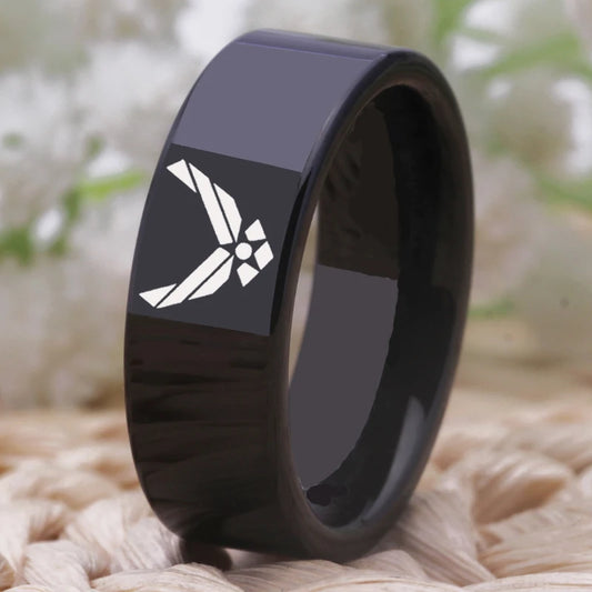 Army Air Force Design Tungsten Wedding Ring