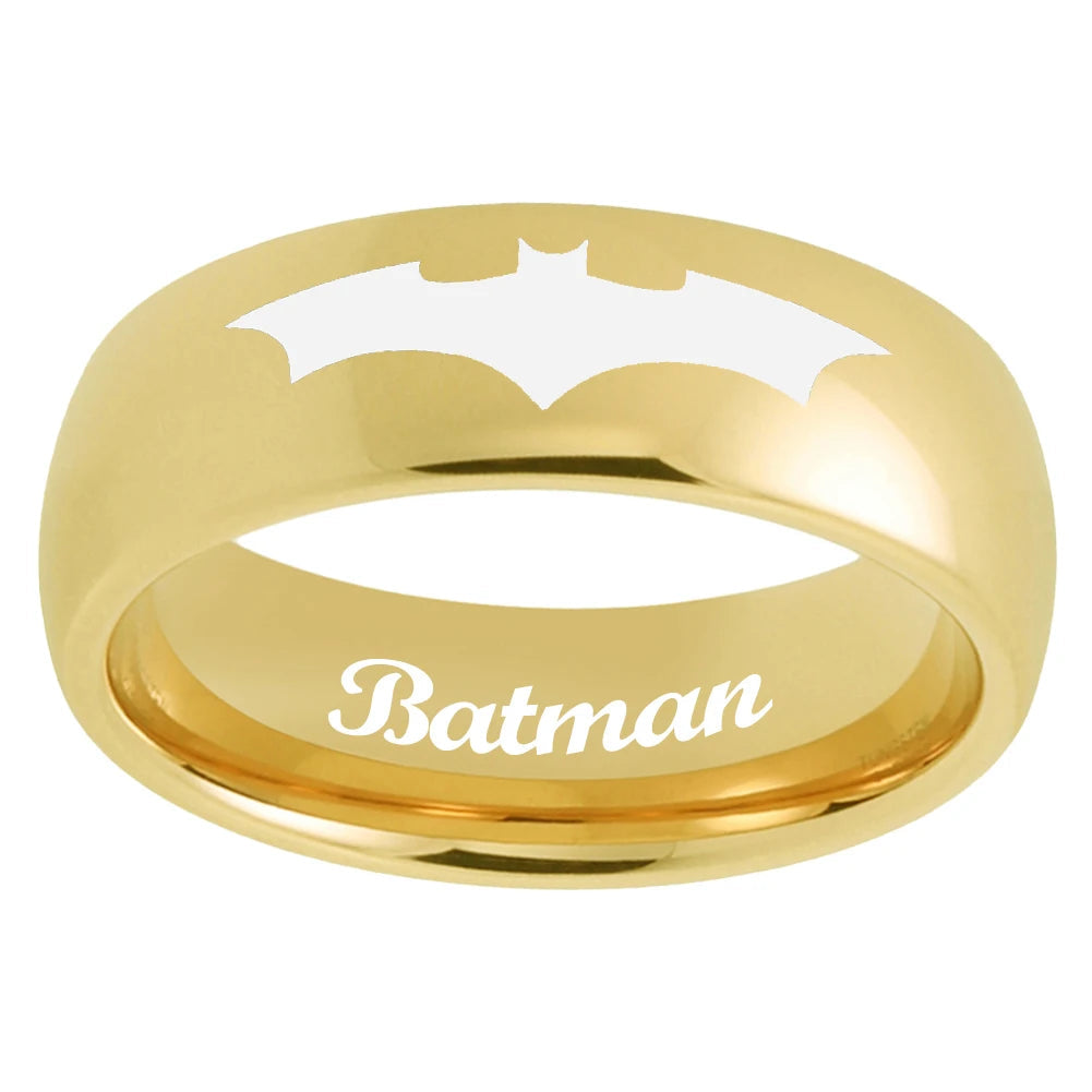 Batman Logo Tungsten Wedding Band