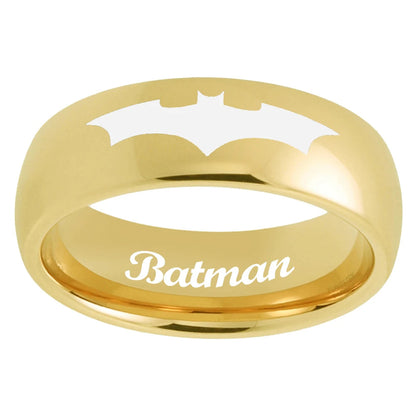 Batman Logo Tungsten Wedding Band