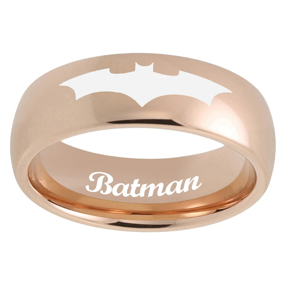 Batman Logo Tungsten Wedding Band