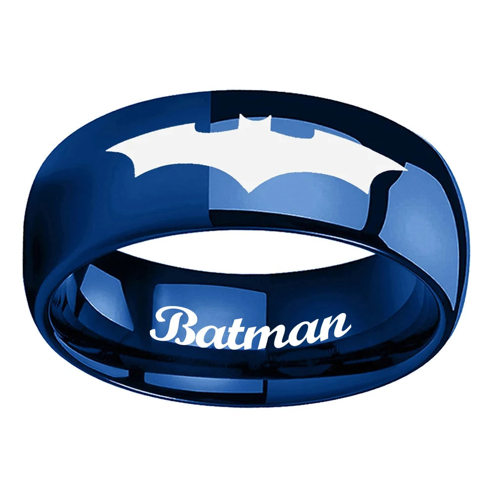 Batman Logo Tungsten Wedding Band