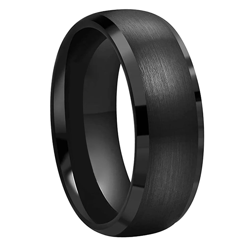 Black Tungsten Promise Ring