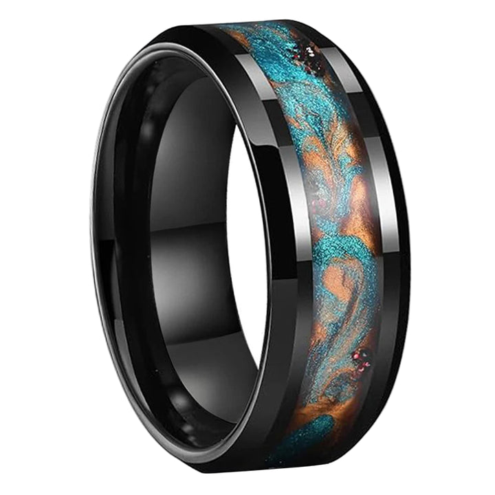 Black Tungsten Promise Ring