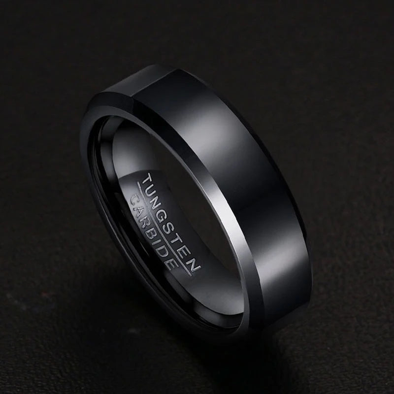 Black Tungsten Wedding Ring