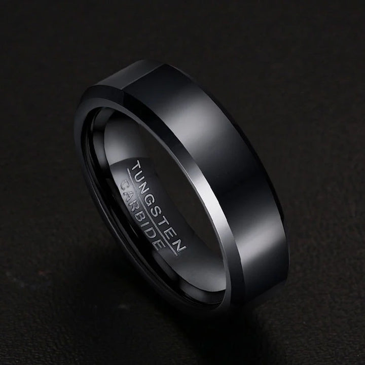 Black Tungsten Wedding Ring