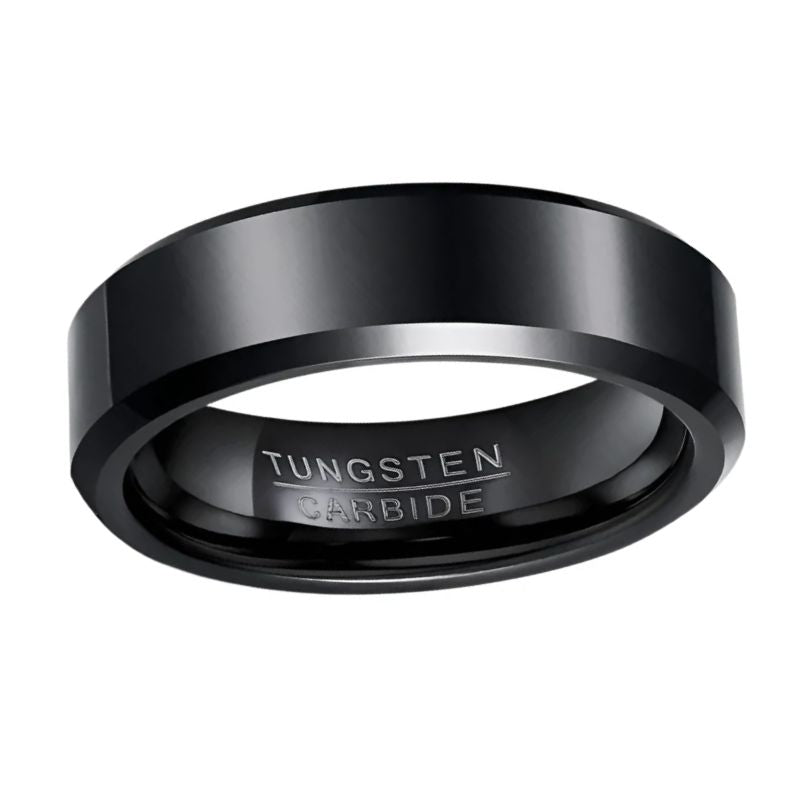 Black Tungsten Wedding Ring