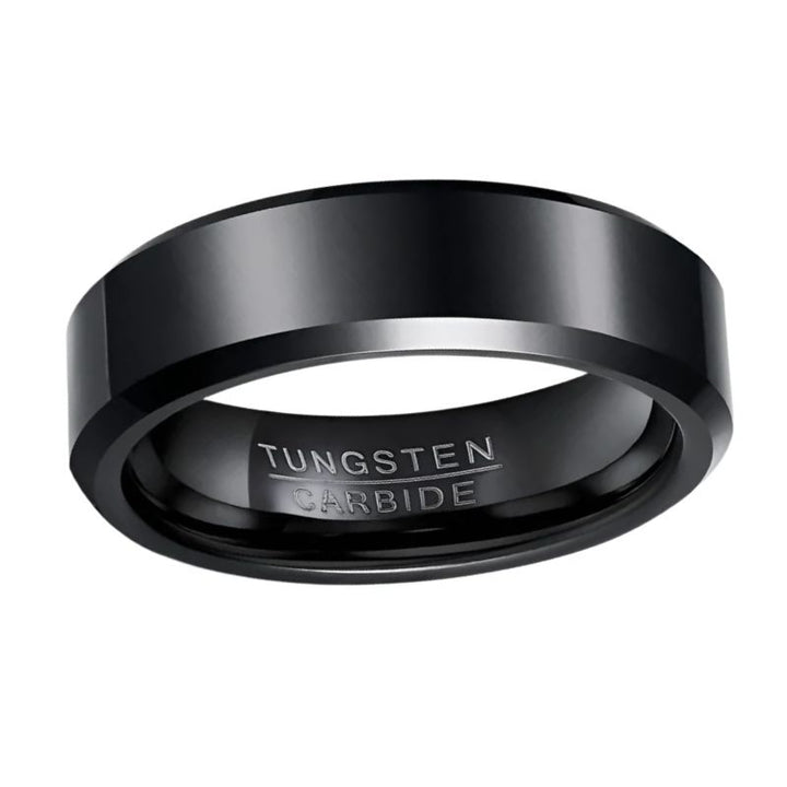 Black Tungsten Wedding Ring