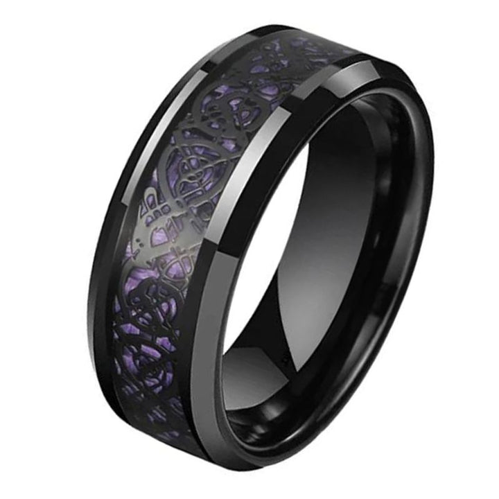 Black Tungsten Carbon Fiber Ring