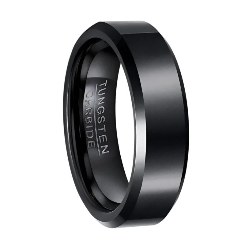 Black Tungsten Wedding Ring