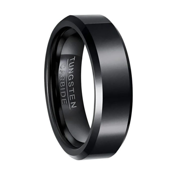 Black Tungsten Wedding Ring