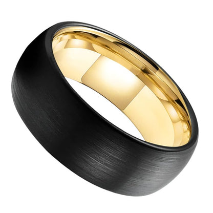 Black Gold Tungsten Ring