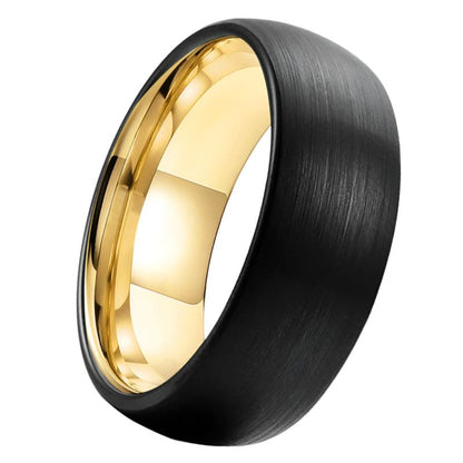Black Gold Tungsten Ring