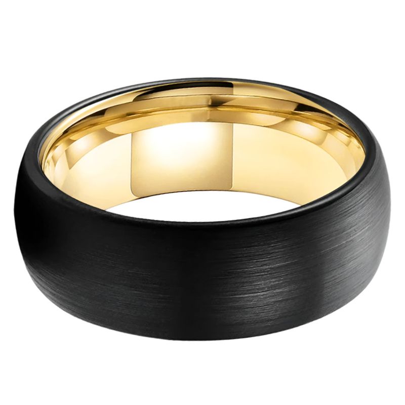 Black Gold Tungsten Ring