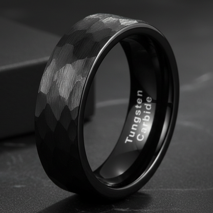 Black_Hammered_Tungsten_Ring