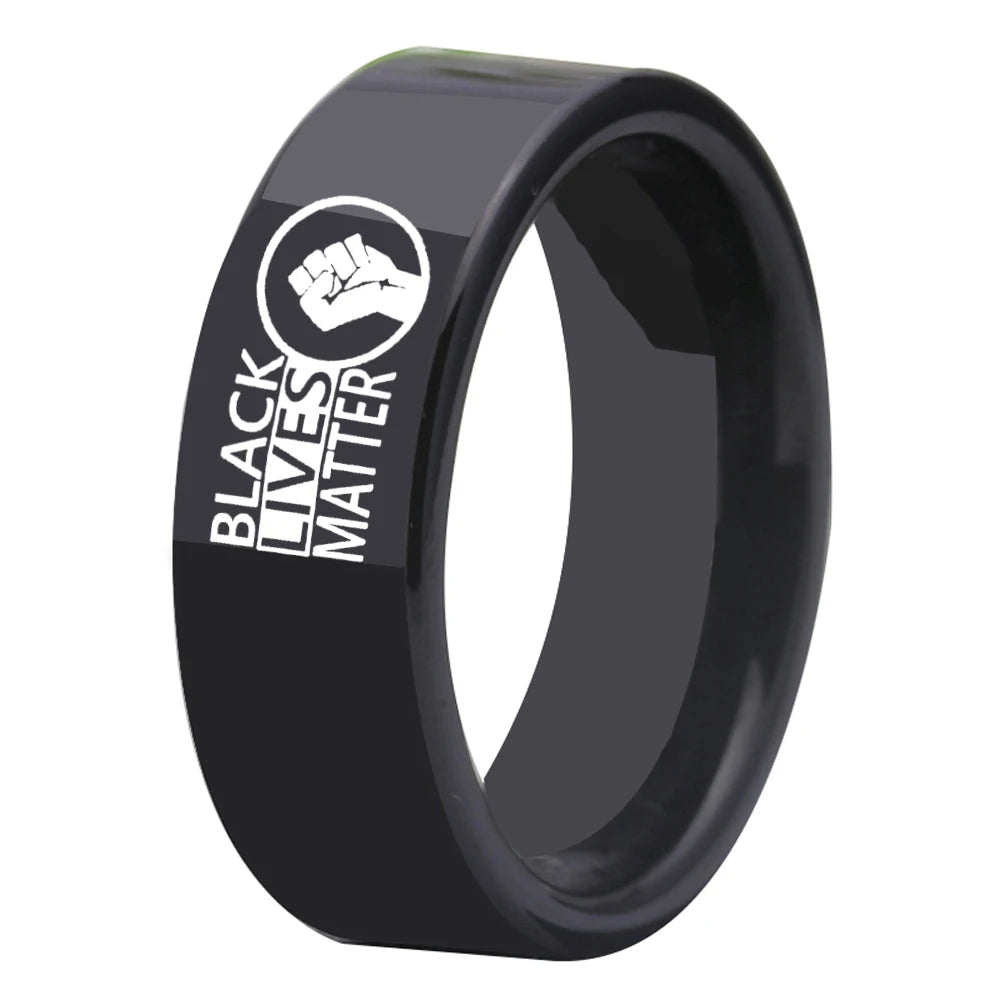 Black Lives Matter Tungsten Ring