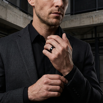 Black Tungsten Carbide Ring FOR MEN