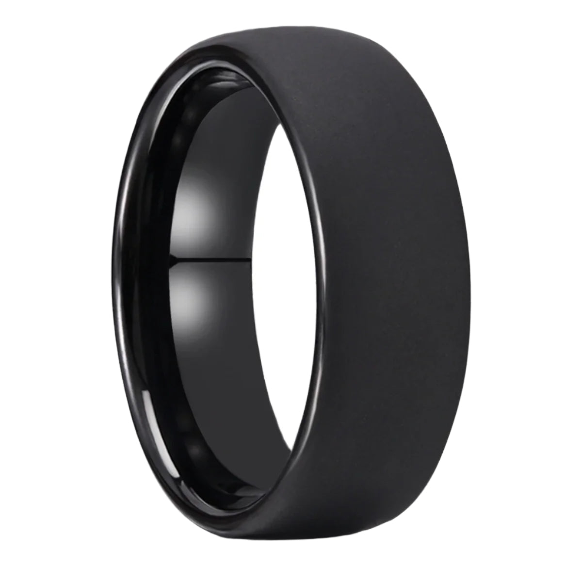 Black Tungsten Carbide Wedding Band