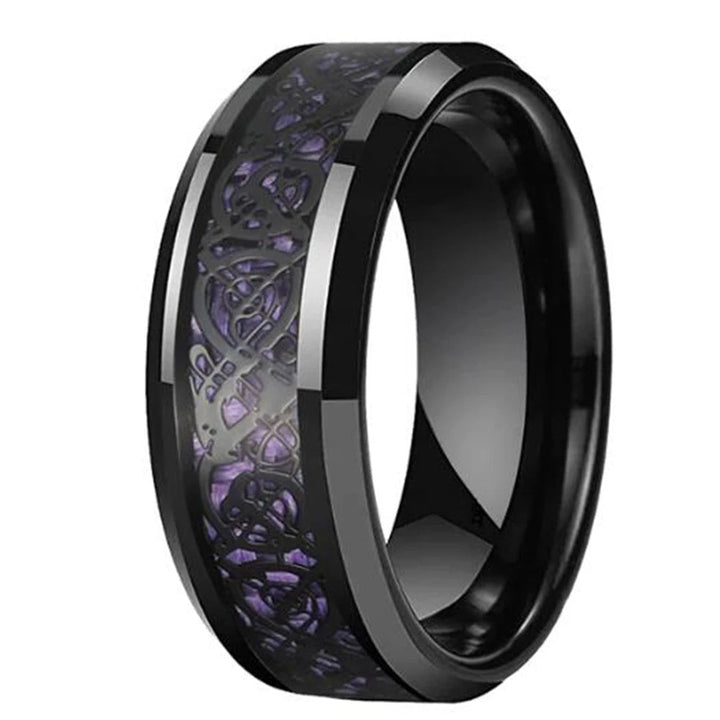Black Tungsten Carbon Fiber Ring
