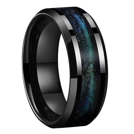 Black Tungsten Promise Ring