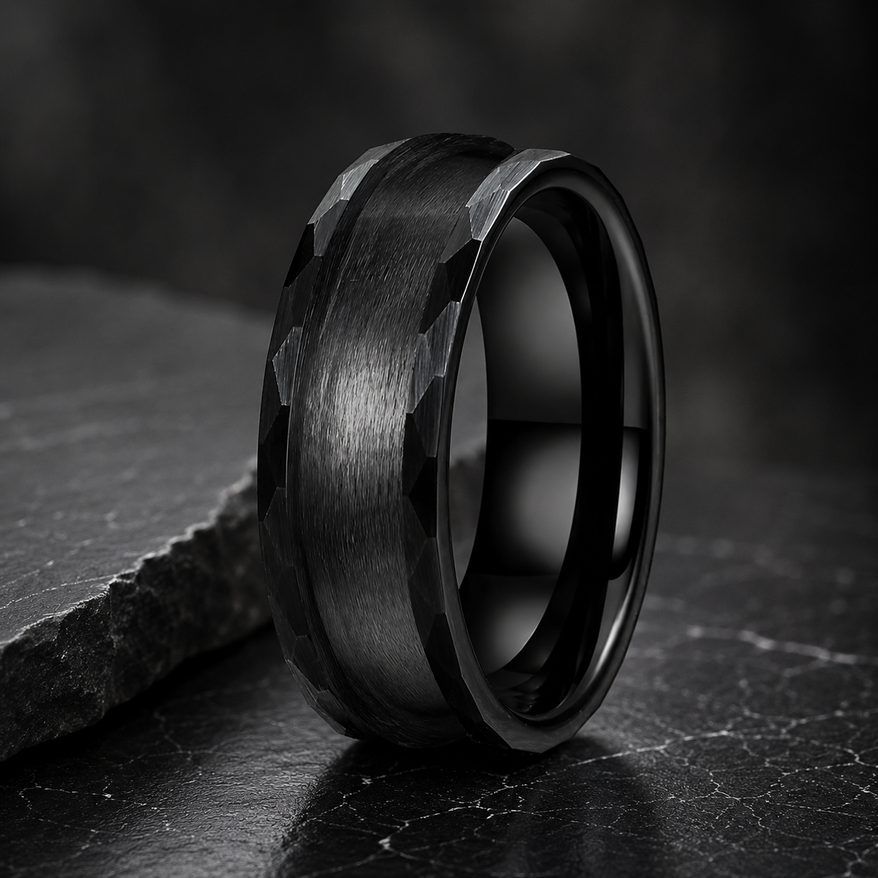 Black Tungsten Ring Blank