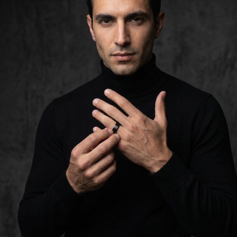 Black Tungsten Wedding Bands