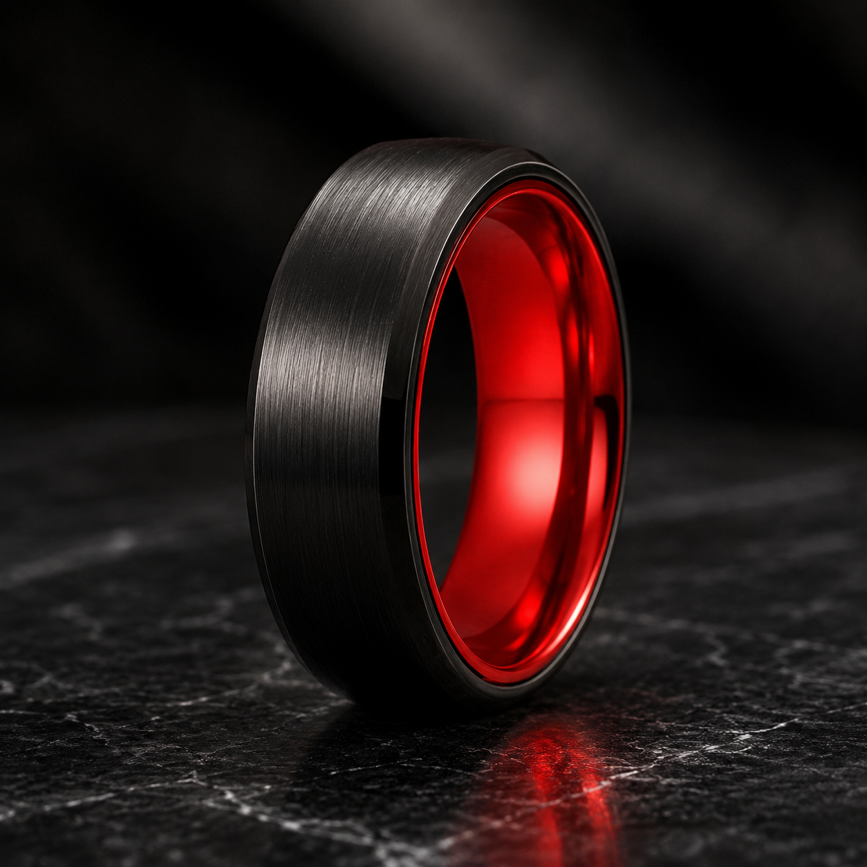 Black Tungsten with Red Aluminum