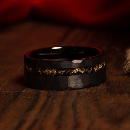  black tungsten engagement ring