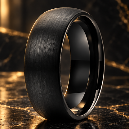 Brushed Tungsten Wedding Band