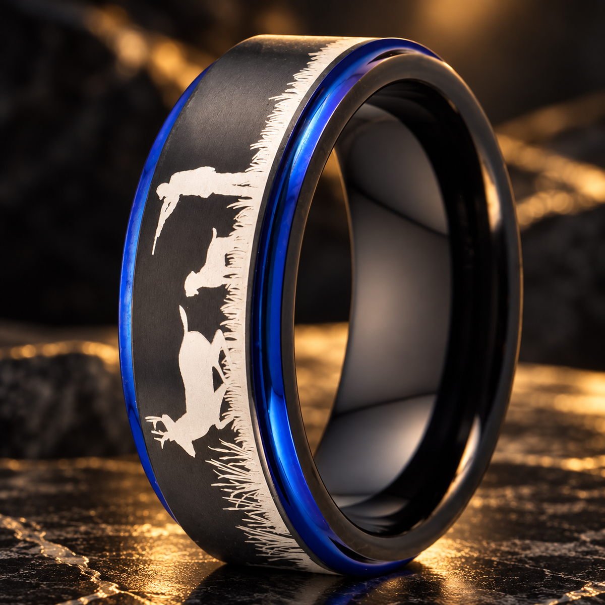 Tungsten Carbide Hunting Ring