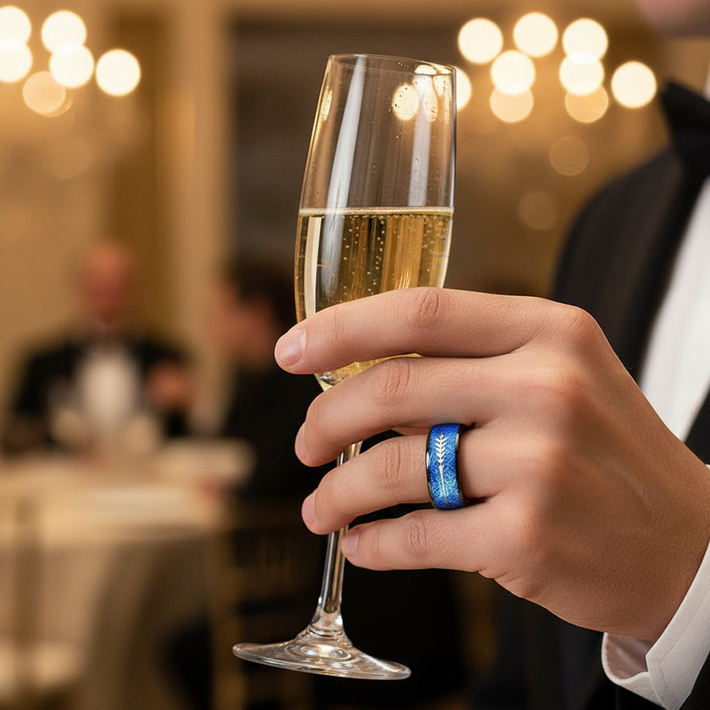 Blue_Meteorite__Silver_Arrow_Black_Tungsten_Ring_68mm