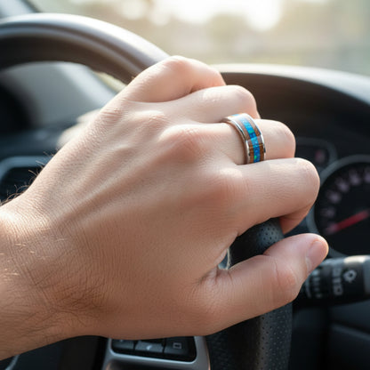 Blue_Opal_and_Whiskey_Barrel_Wood_Tungsten_Ring
