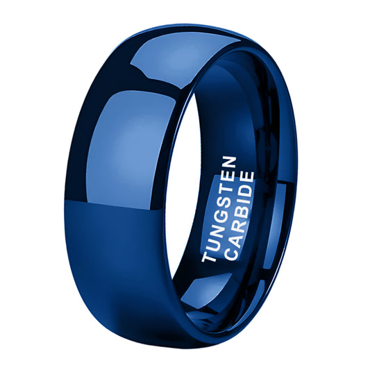 Blue Tungsten Wedding Ring