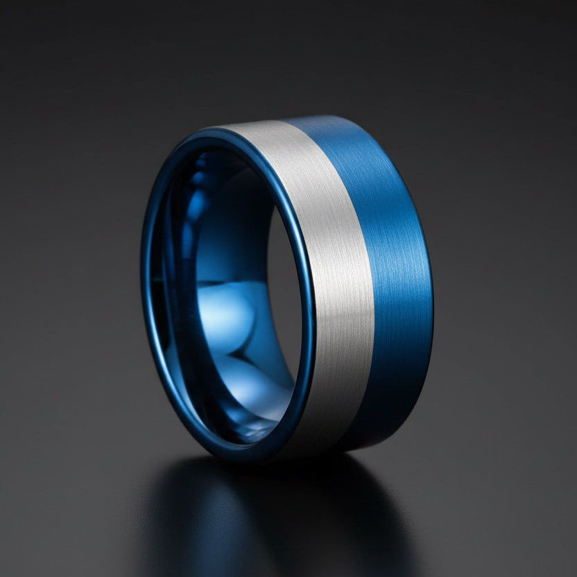 Blue_and_Silver_12MM_Tungsten_Mens_Ring