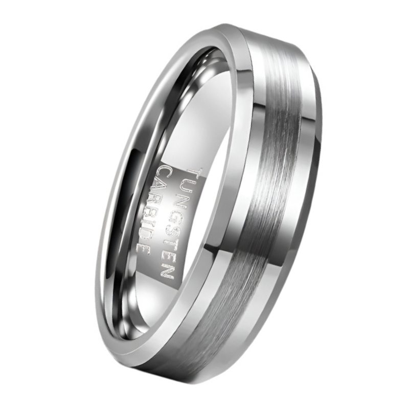 Brushed Tungsten Ring