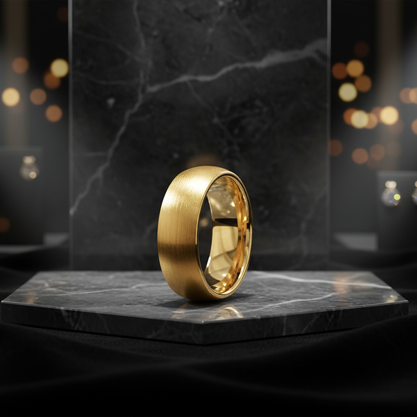 Brushed_Gold_Tungsten_Ring