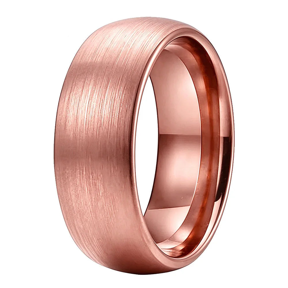 Brushed Tungsten Carbide Wedding ring