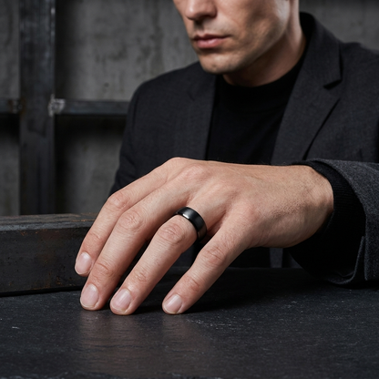 Brushed Tungsten Wedding Band