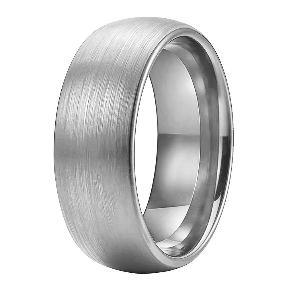Brushed Tungsten Carbide Wedding ring
