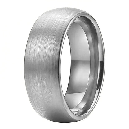 Brushed Tungsten Carbide Wedding ring